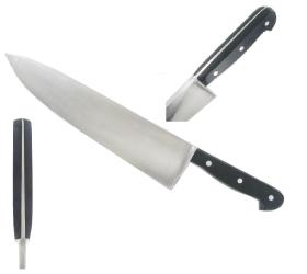 Canadian - 12 in ABATTRE Knife - Stainless Steel - Plastic Handle Ref 905
